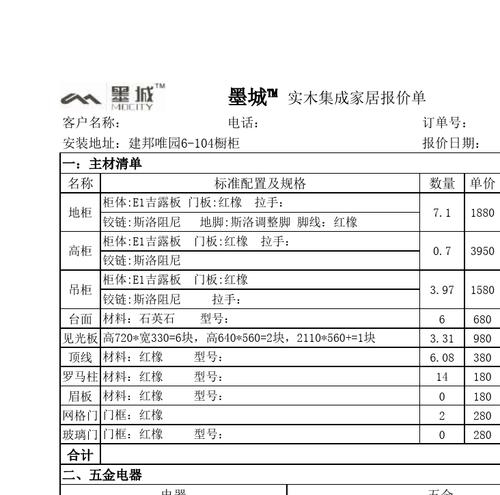 家具采购报价清单-家具采购报价清单表